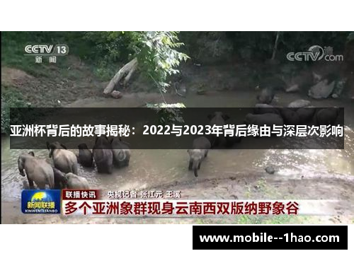 亚洲杯背后的故事揭秘:2022与2023年背后缘由与深层次影响 亚洲杯背后的故事揭秘:2022与2023年背后缘由与深层次影响